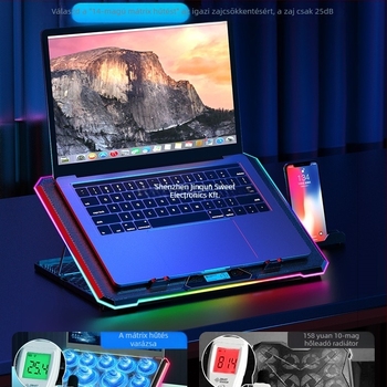 Laptop hűtő állvány léghűtéses, csendes működés