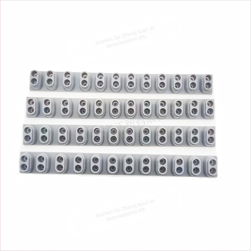 Elektronikus billentyűzet gombokhoz tartozó kiegészítő, gumírozott anyag, modell BTS1275-1, elektronikus billentyűkhöz, csomagolás: PP zacskó + hullámkarton