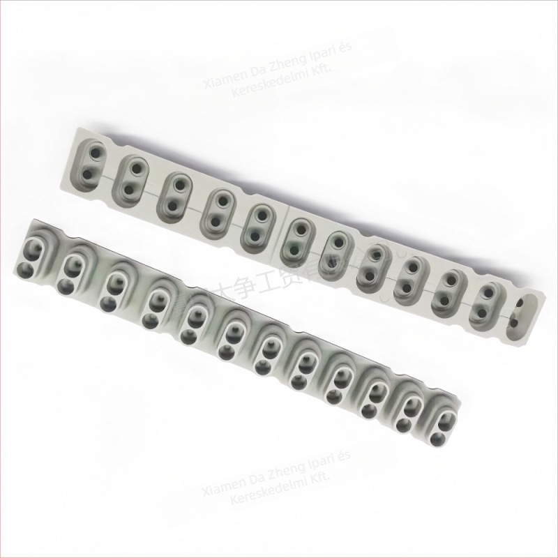 Elektronikus billentyűzet gombokhoz tartozó kiegészítő, gumírozott anyag, modell BTS1275-1, elektronikus billentyűkhöz, csomagolás: PP zacskó + hullámkarton