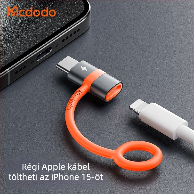Mcdodo OT-553 Type-C to Lightning adapter Android és Apple eszközökhöz, gyors töltés