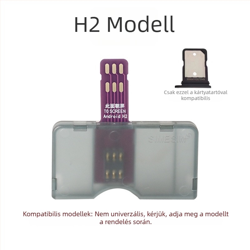 Android USB 2.0 SIM-kártya cserélő – Curry, Modellek A és B, Típus: Kapcsolat