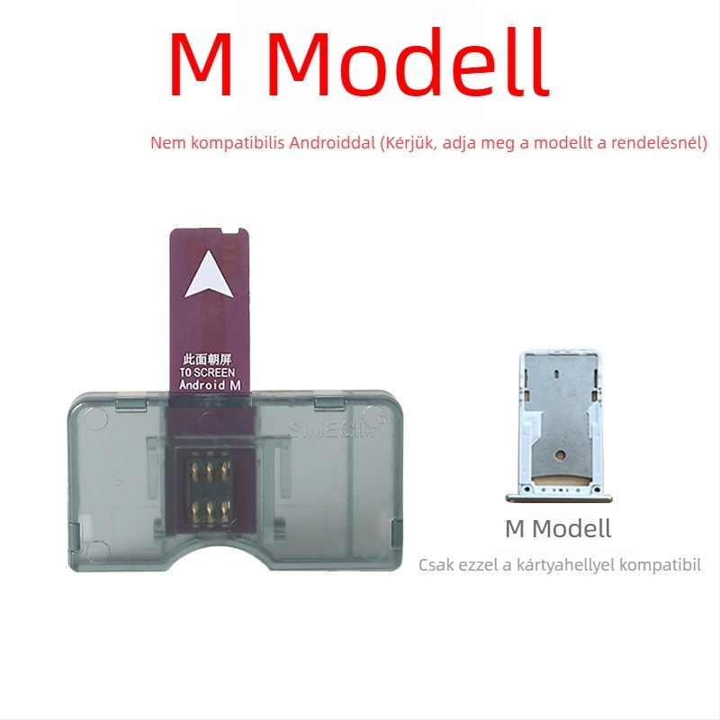Android USB 2.0 SIM-kártya cserélő – Curry, Modellek A és B, Típus: Kapcsolat