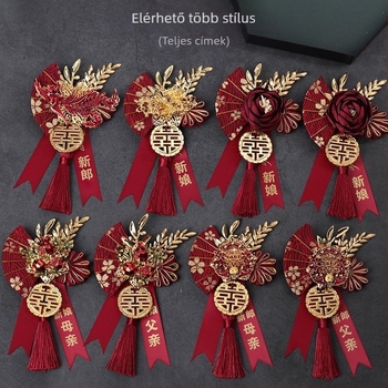 Esküvői corsage készlet a menyasszonyoknak és a családtagoknak — ötvözet, kínai stílus