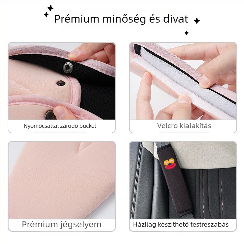 Autóöv vállpárna gyerekeknek — ice silk, 100 g, logónyomtatás, testreszabható