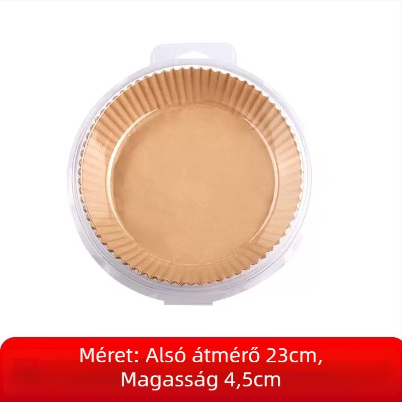 Sütőben sütéshez használható papírtálca, zsírtól védő sütőpapír szilikon bevonattal, 35 g/m², Xian chu zhen márka