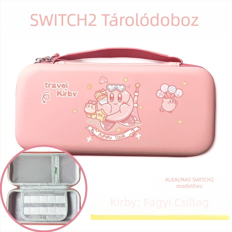 Switch 2 Nintendo Zelda PU bőr tároló tok festett mintával, ütésálló, nagy kapacitású