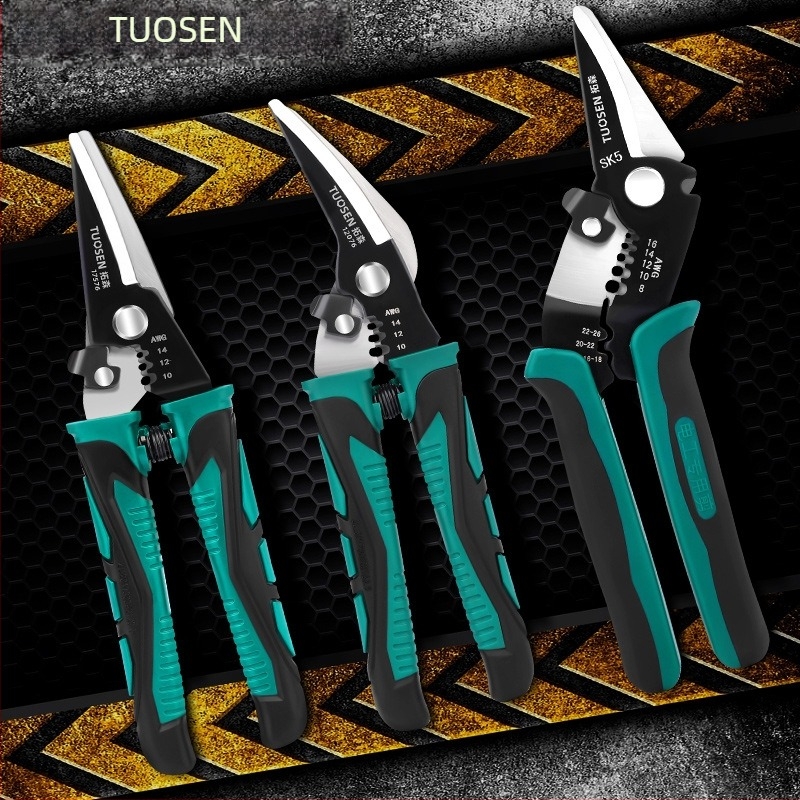 Tuosen drótokhoz tervezett fogó — Többfunkciós eszköz a vezetékek leválasztására, crimpelésre, rögzítésre és kábelnyitásra