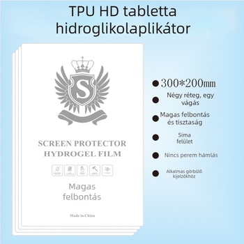 TPU hidrogél képernyővédő tabletekhez – HD matt felület, teljes fedettségű fólia, ön-helyreállító