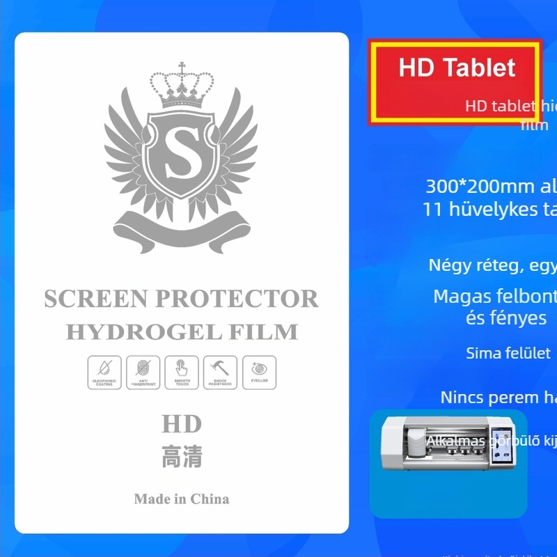 TPU hidrogél képernyővédő tabletekhez – HD matt felület, teljes fedettségű fólia, ön-helyreállító