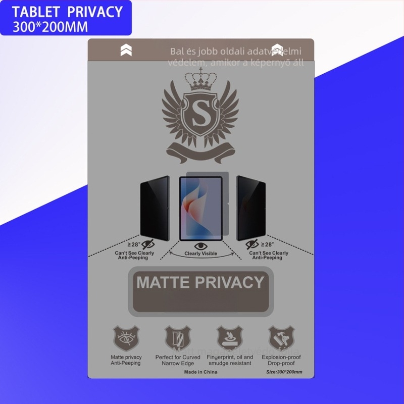 TPU hidrogél képernyővédő tabletekhez – HD matt felület, teljes fedettségű fólia, ön-helyreállító