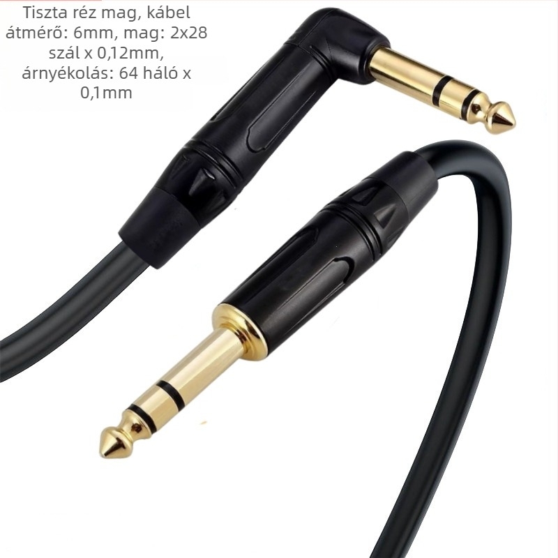 Audio hosszabbító kábel, tiszta réz maggal és réz vezetővel, táska mellékelve