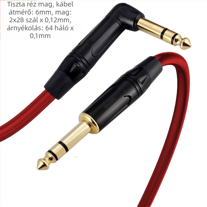 Audio hosszabbító kábel, tiszta réz maggal és réz vezetővel, táska mellékelve