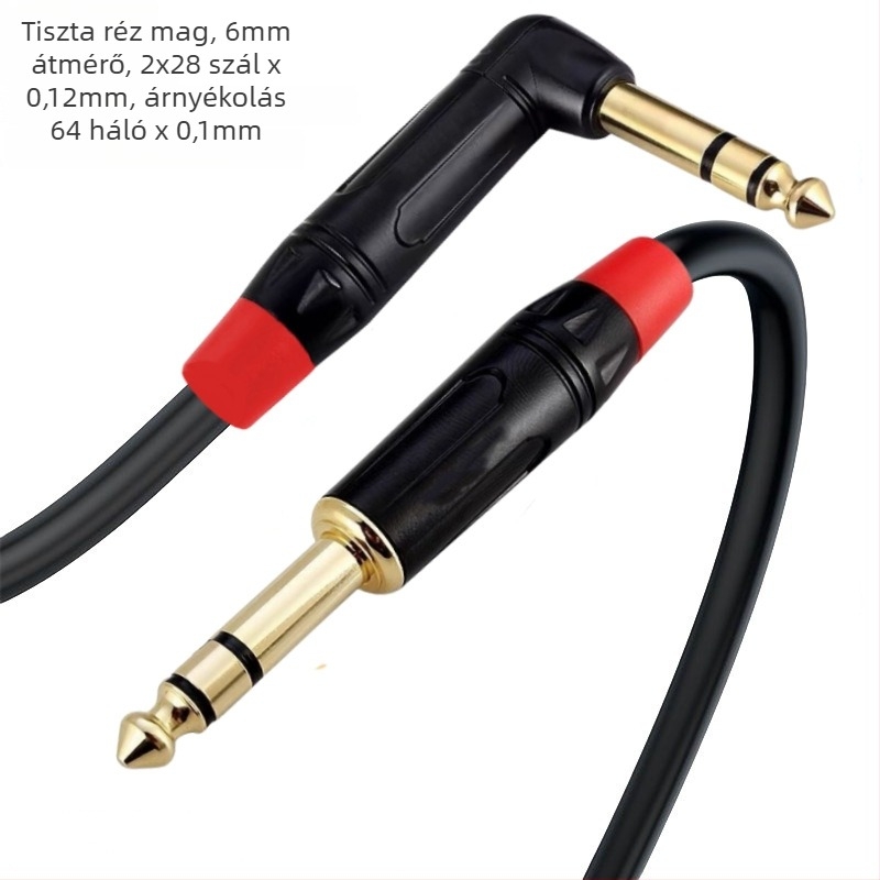 Audio hosszabbító kábel, tiszta réz maggal és réz vezetővel, táska mellékelve