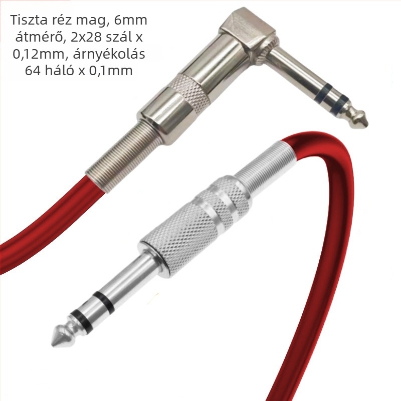 Audio hosszabbító kábel, tiszta réz maggal és réz vezetővel, táska mellékelve