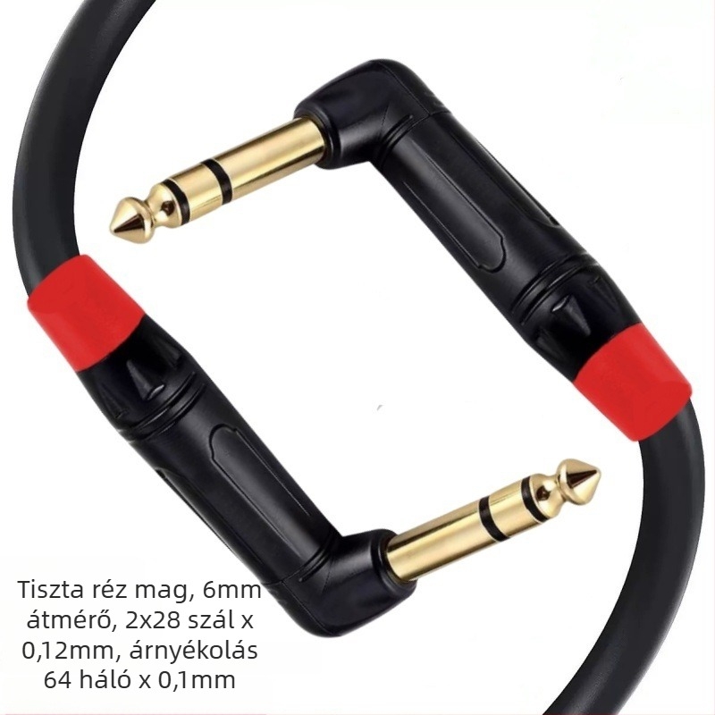 Audio hosszabbító kábel, tiszta réz maggal és réz vezetővel, táska mellékelve