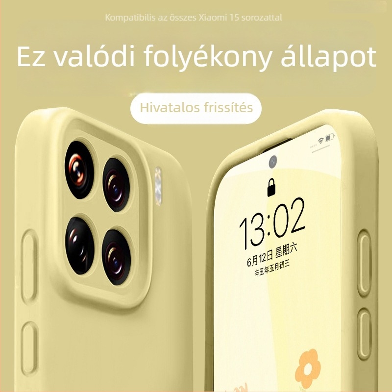 Xiaomi 15 / 15S Pro folyékony szilikon védőtok – minimalista, elegáns, prémium érzet