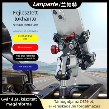 Lanparte autótelefon-tartó, ötvözet, általános célú