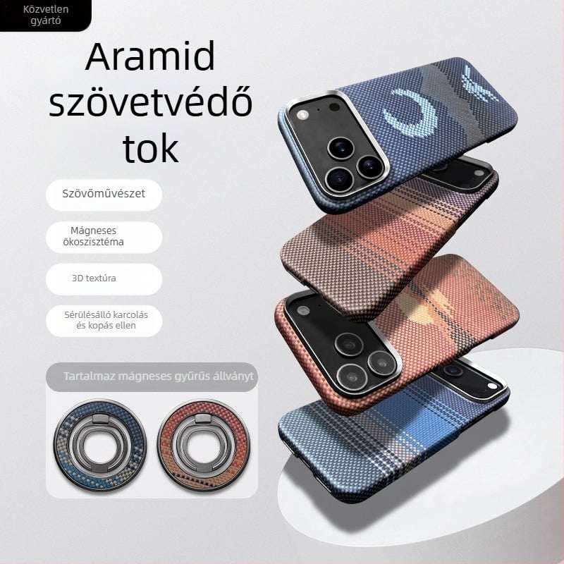 iPhone 17 Pro Max hátlapi tok, kézzel készített valódi bőrből, esés elleni védelem, testreszabható