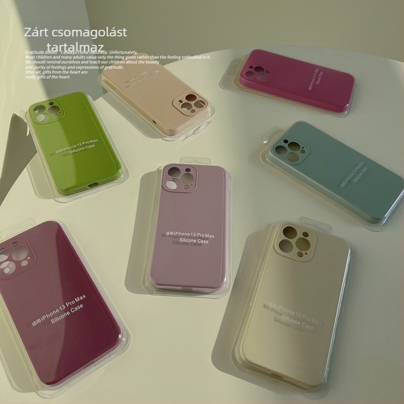 Folyékony szilikon tok iPhone 14 Pro Max-hoz – egyszínű