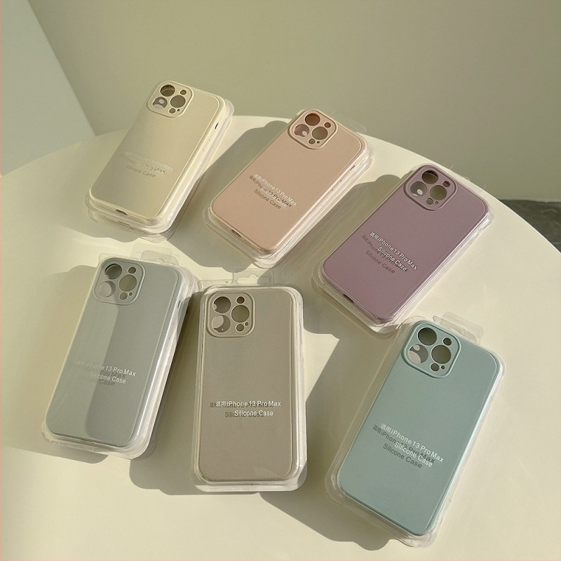 Folyékony szilikon tok iPhone 14 Pro Max-hoz – egyszínű