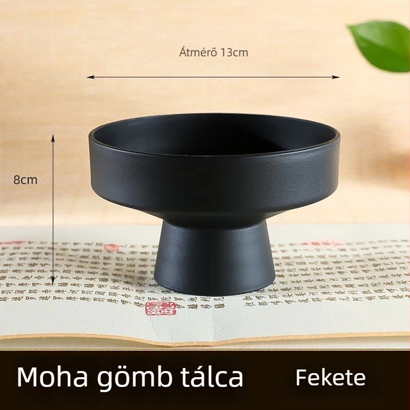 Haoyi kerámiás moha gömb növénytartó — Dendrobium orchidea mini tájkép, karton csomagolás, kihelyezhető