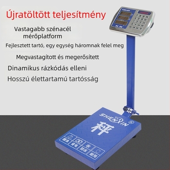 Shenxin 150kgF összecsukható padlón álló elektronikus mérleg, akkumulátoros működés, 50 g–150 kg tartomány, zöldségek értékesítéséhez