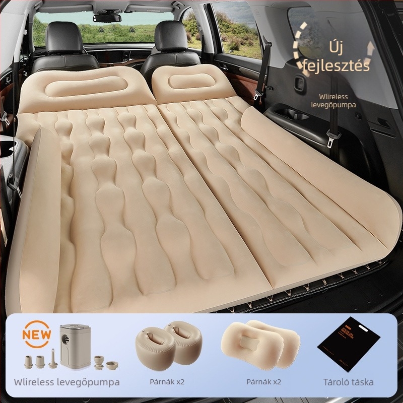 Autóba szerelhető felfújható ágy SUV-hoz - kettős használat utazásokhoz és szabadtéri tevékenységekhez, Modell 13100TM, Maximális teher 400 kg, Elektromos pumpa