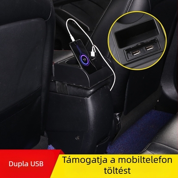 Univerzális autó középkonzol fedél emelt magasságú párnával és tárolórekesszel