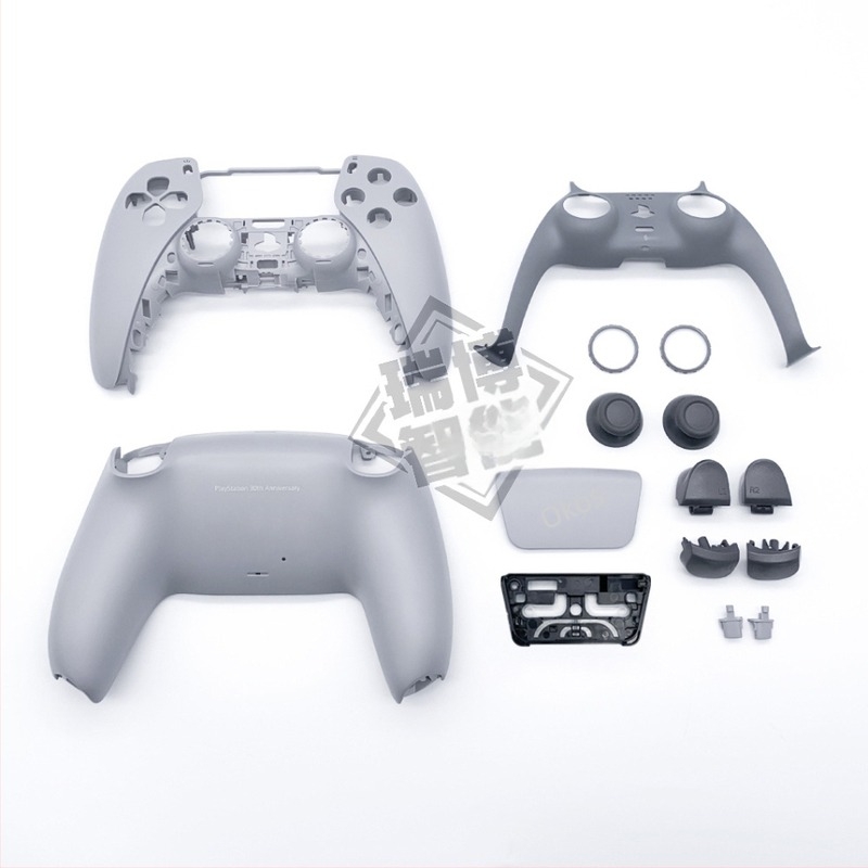 PS5 kontrollerhez cserélhető ház – ABS+PC anyag, kompatibilis a PS5 kontrollerrel, modellek 010/020/030/040/050, súly 65,5 g