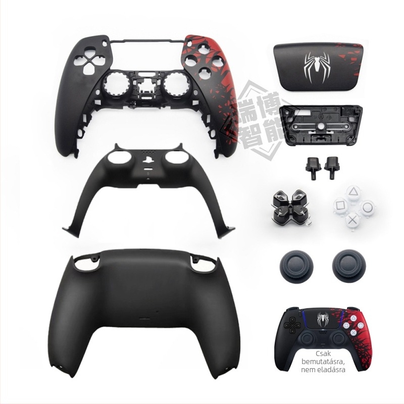 PS5 kontrollerhez cserélhető ház – ABS+PC anyag, kompatibilis a PS5 kontrollerrel, modellek 010/020/030/040/050, súly 65,5 g