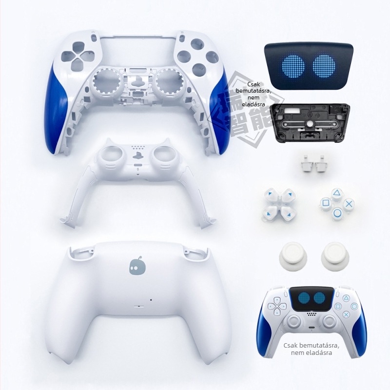 PS5 kontrollerhez cserélhető ház – ABS+PC anyag, kompatibilis a PS5 kontrollerrel, modellek 010/020/030/040/050, súly 65,5 g