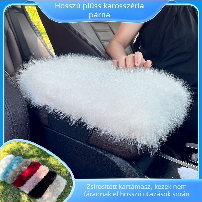 Autó kartámasz párna, téli plüss, vastag, univerzális, testreszabható — Xuan ruyi