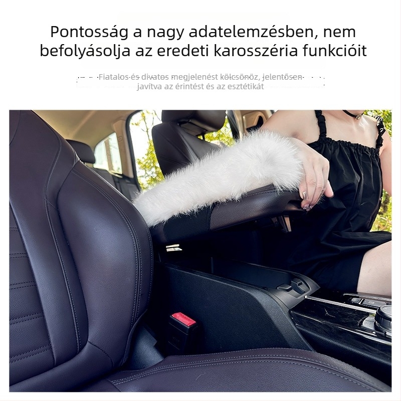 Autó kartámasz párna, téli plüss, vastag, univerzális, testreszabható — Xuan ruyi