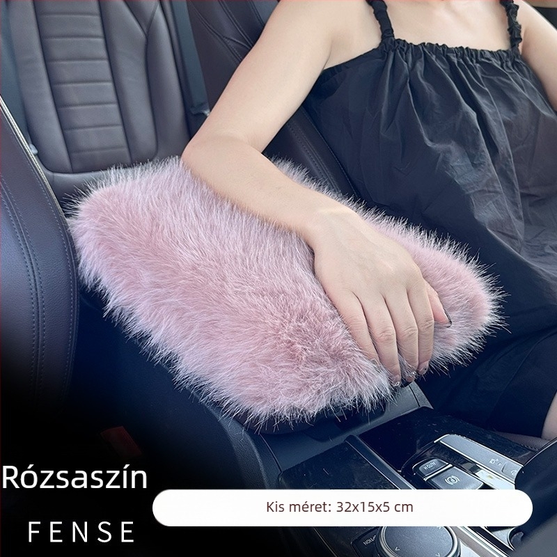 Autó kartámasz párna, téli plüss, vastag, univerzális, testreszabható — Xuan ruyi