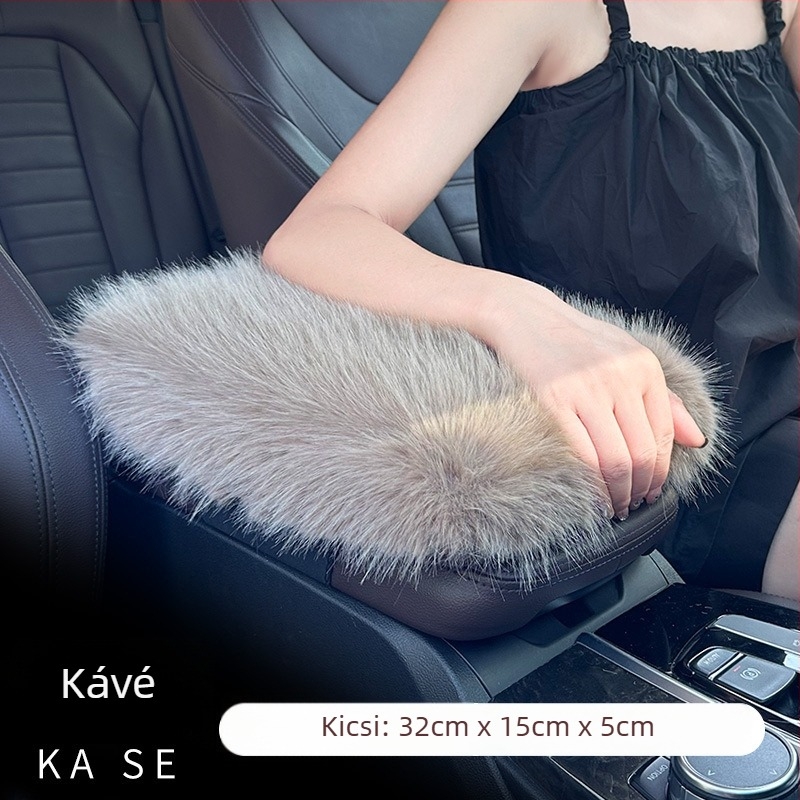 Autó kartámasz párna, téli plüss, vastag, univerzális, testreszabható — Xuan ruyi