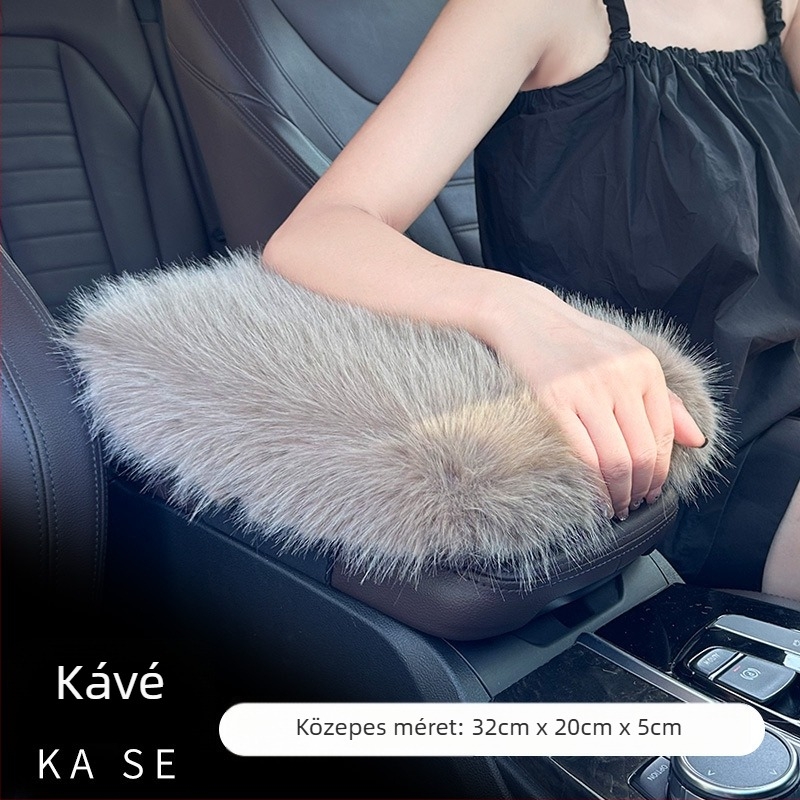 Autó kartámasz párna, téli plüss, vastag, univerzális, testreszabható — Xuan ruyi