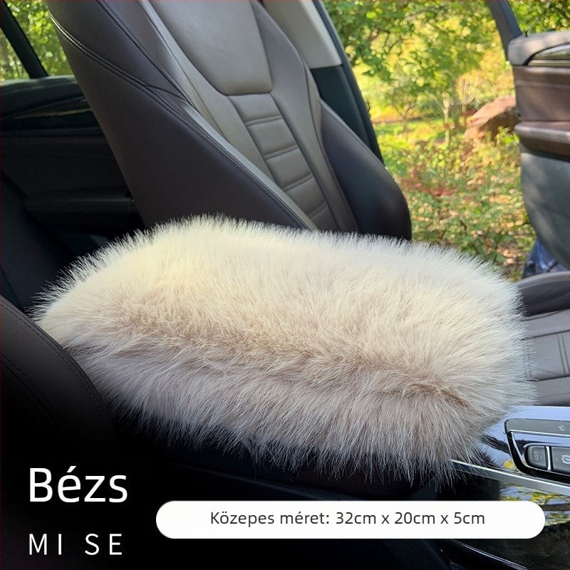 Autó kartámasz párna, téli plüss, vastag, univerzális, testreszabható — Xuan ruyi