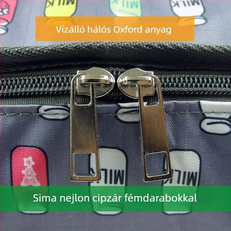 Leopárdmintás vízálló Oxford anyagú kocka alakú tároló táska, sokoldalú szervező