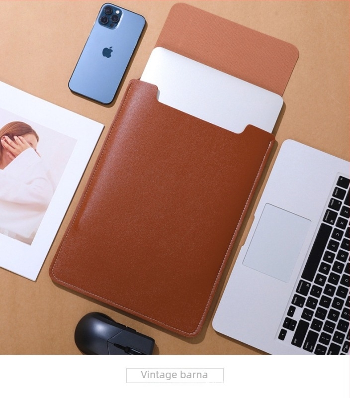 MacBook védőtaska és tároló készlet, vékony, nem mágneses, bőrhatású