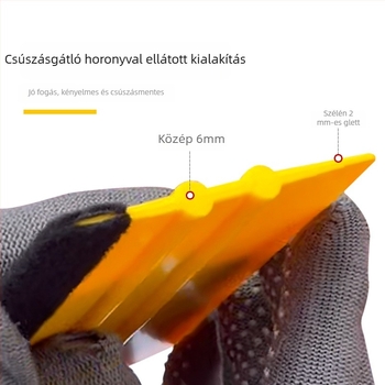 Autófólia kaparó, kétoldalú, négyzet alakú, PP műanyag