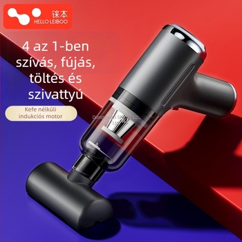 Kézi autós porszívó erős szívással, vezeték nélküli, autó és otthon egyaránt használható (90W, 20000Pa, újratölthető)