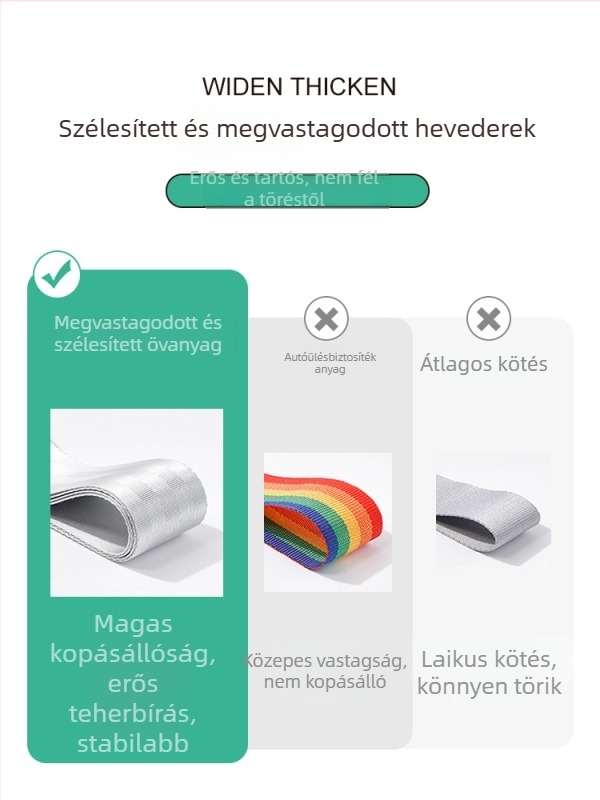 Poggyászheveder keresztbiztonsági dizájn, poliészter, 2018 tavasz