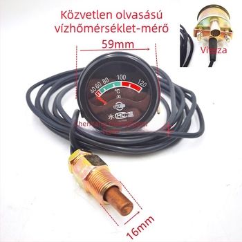 Többfunkciós műszerpanel vízhőmérséklet, olajnyomás, ampermérő, nyomaték és légnyomás méréseire (Model 123)