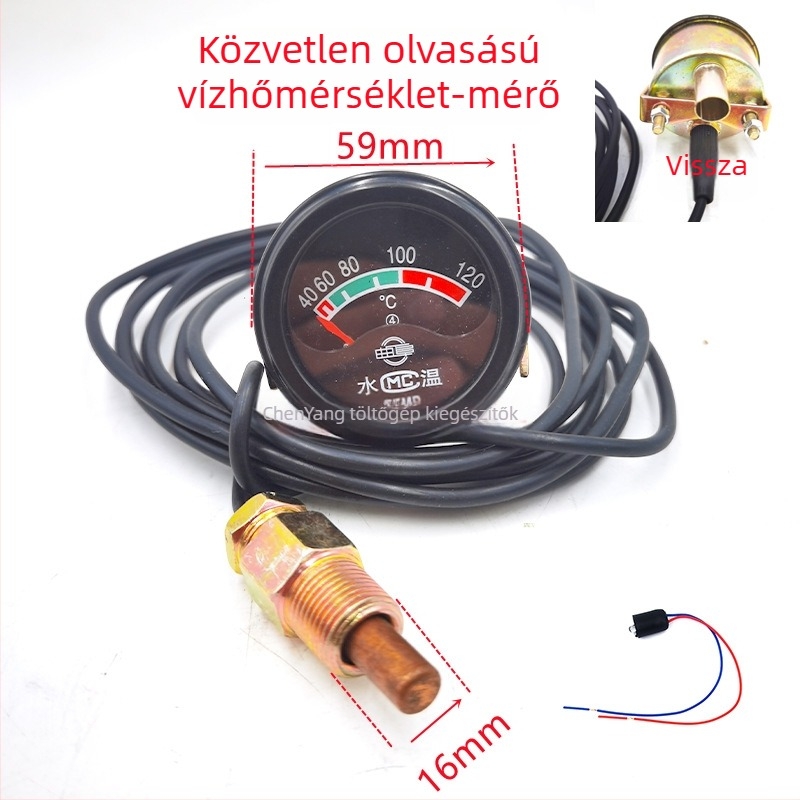Többfunkciós műszerpanel vízhőmérséklet, olajnyomás, ampermérő, nyomaték és légnyomás méréseire (Model 123)