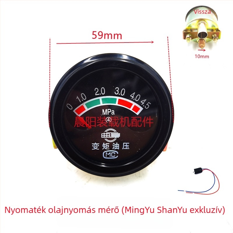 Többfunkciós műszerpanel vízhőmérséklet, olajnyomás, ampermérő, nyomaték és légnyomás méréseire (Model 123)