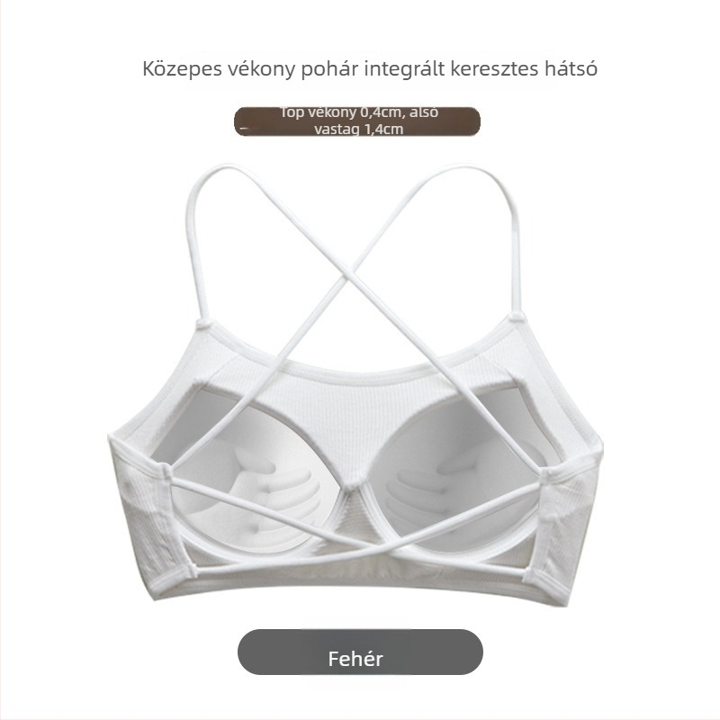 Wrap/tube top, kosár 3/4, közepes méretű kosár, viszkóz bordázott anyag, gyűjtés, légáteresztő, szexi hátsó nyitott