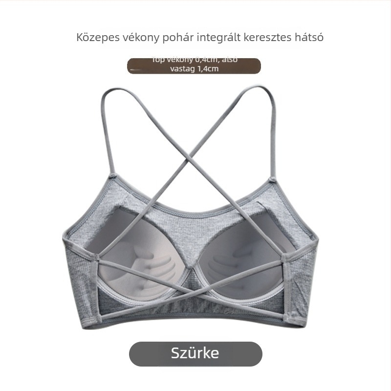 Wrap/tube top, kosár 3/4, közepes méretű kosár, viszkóz bordázott anyag, gyűjtés, légáteresztő, szexi hátsó nyitott