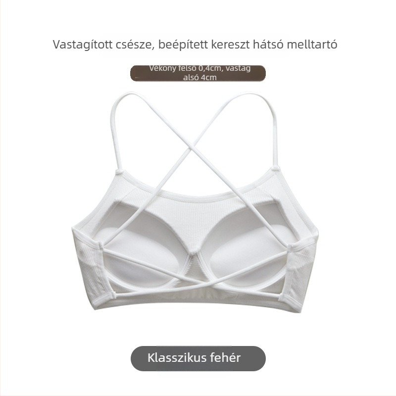 Wrap/tube top, kosár 3/4, közepes méretű kosár, viszkóz bordázott anyag, gyűjtés, légáteresztő, szexi hátsó nyitott