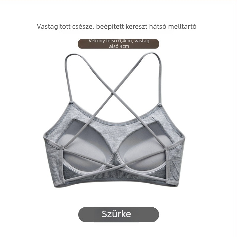 Wrap/tube top, kosár 3/4, közepes méretű kosár, viszkóz bordázott anyag, gyűjtés, légáteresztő, szexi hátsó nyitott