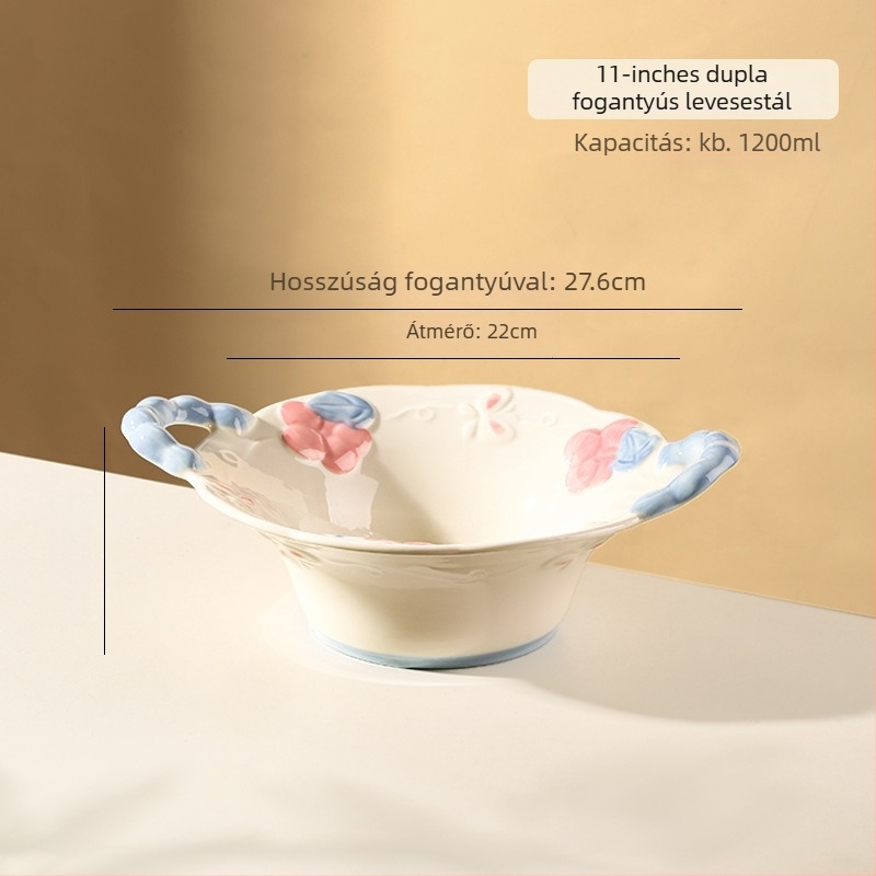 Kerámia étkészlet Magnesium Union – kézzel festett karikatúra dizájn, kerek alak, mikrohullámú sütőben is használható